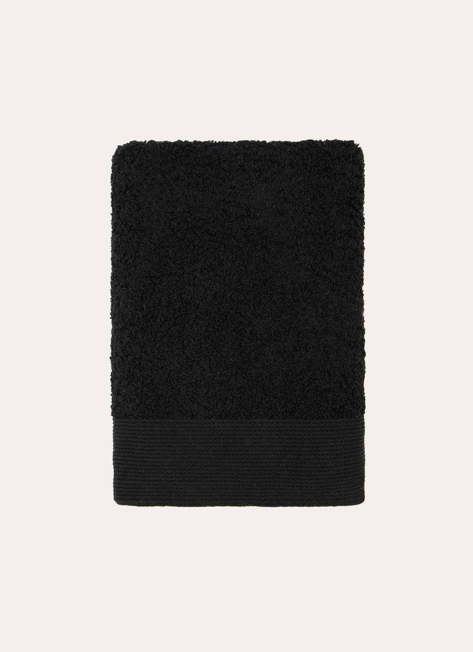 SERVIETTE DE TOILETTE UNIE EN COTON 500GR NOIR