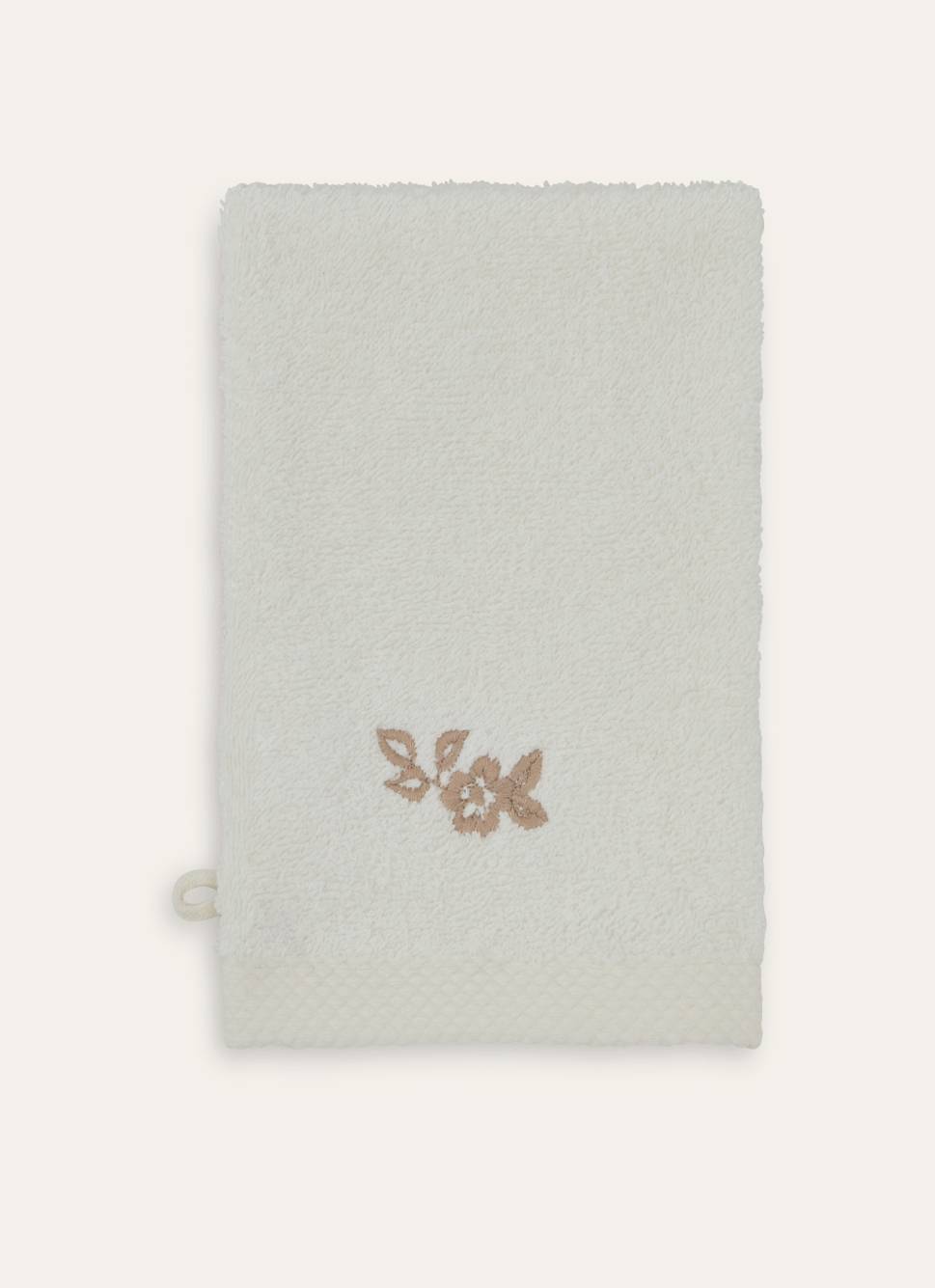 GANT DE TOILETTE ROSIE ECRU