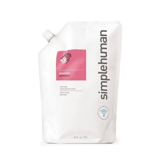 Recharge savon liquide pour les mains, 1 L, Geranium – simplehuman
