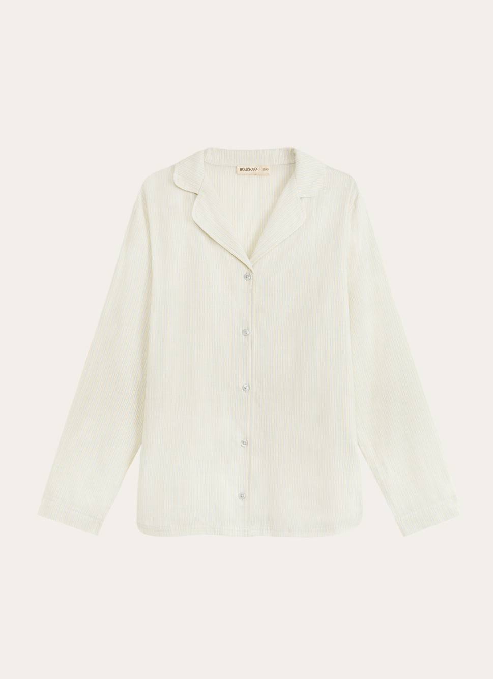 CHEMISE MANCHE LONGUE ÉCRU