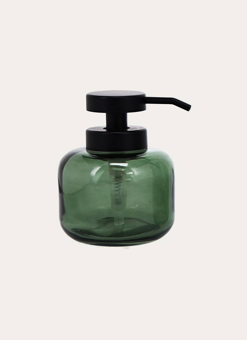 DISTRIBUTEUR DE SAVON EN VERRE vert