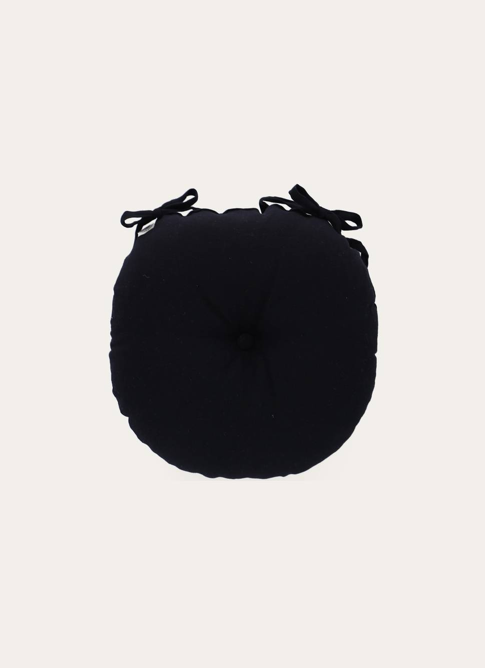 DESSUS DE CHAISE UNI EN COTON ET LIN NOIR
