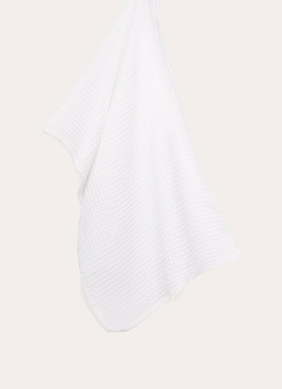 TORCHON NID D&rsquo;ABEILLE BLANC