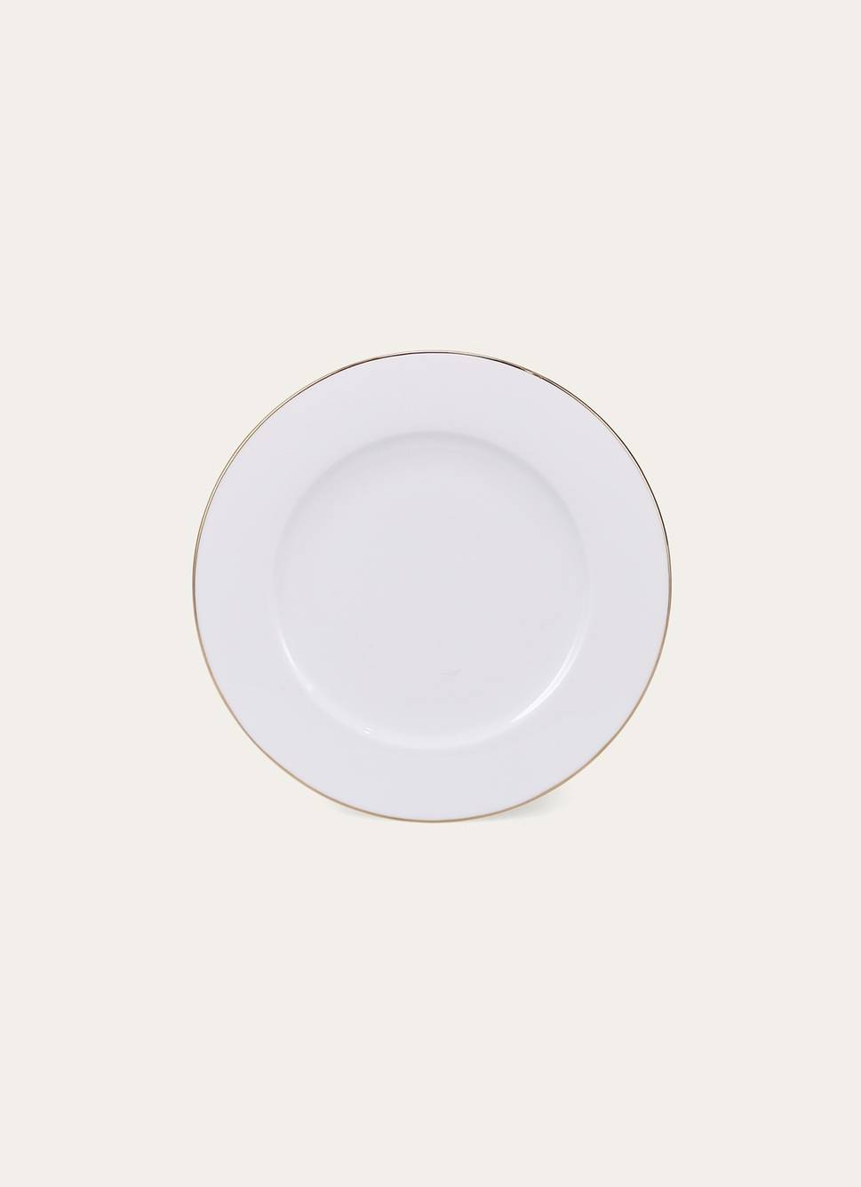 PLAT DE PRÉSENTATION PORCELAINE AVEC LISERÉ DORÉ BLANC