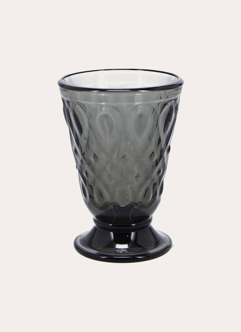 GOBELET EN VERRE COLORÉ GRIS