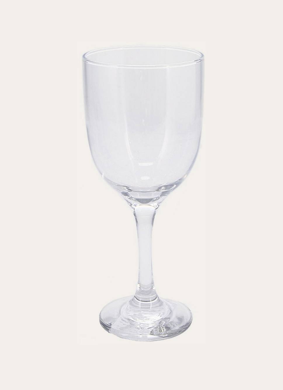 LOT DE 6 VERRES À VIN SUR PIED TRANSPARENT