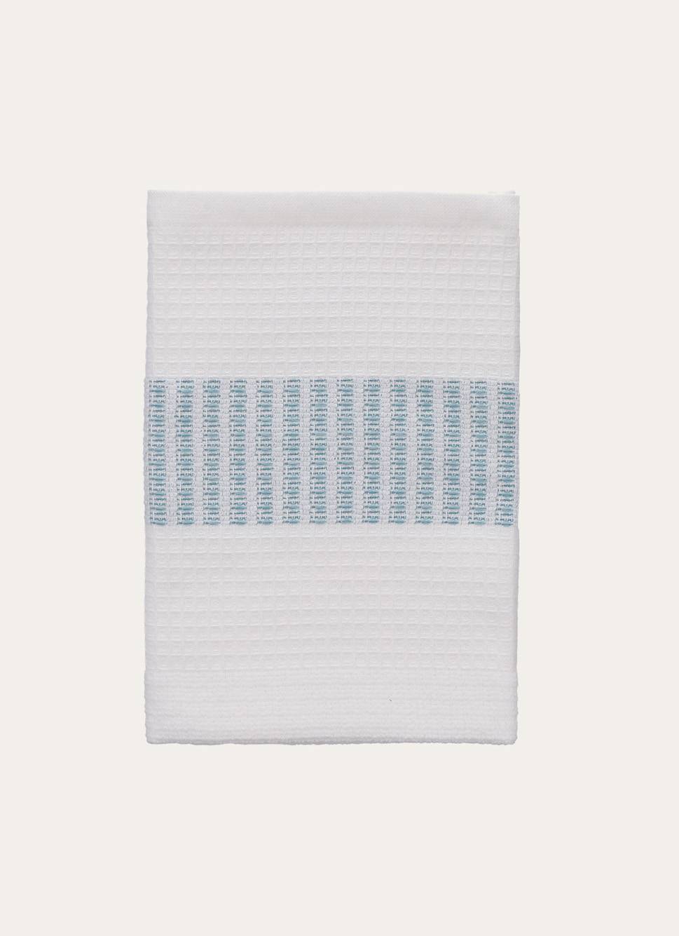 ESSUIE-MAINS EN ÉPONGE AVEC TISSAGE COLORÉ TURQUOISE