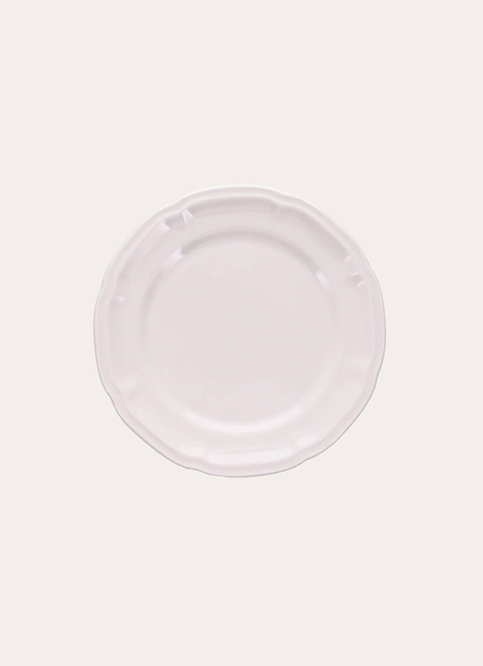 ASSIETTE À DESSERT EN PORCELAINE BLANC