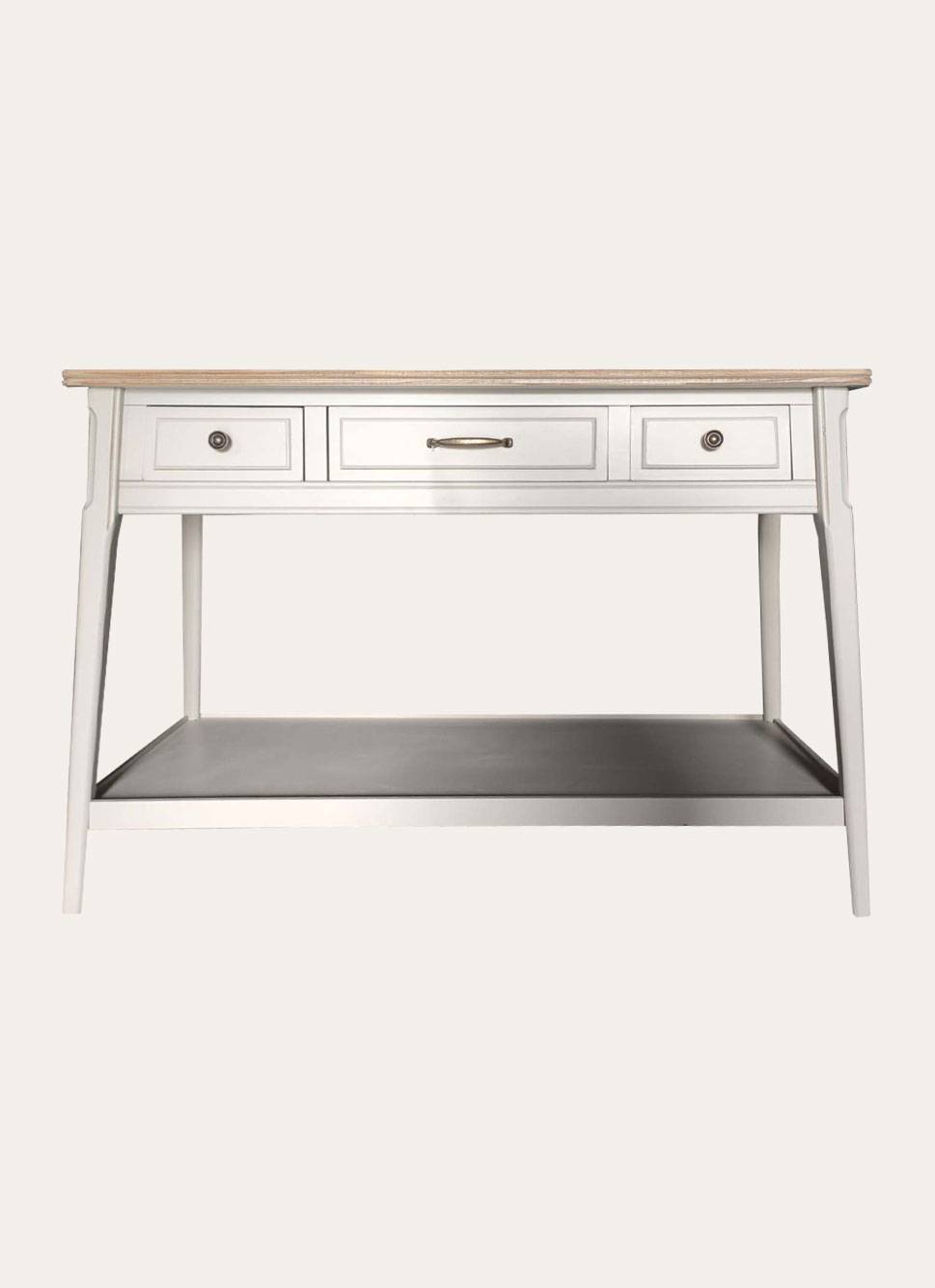 CONSOLE 3 TIROIRS BLANC