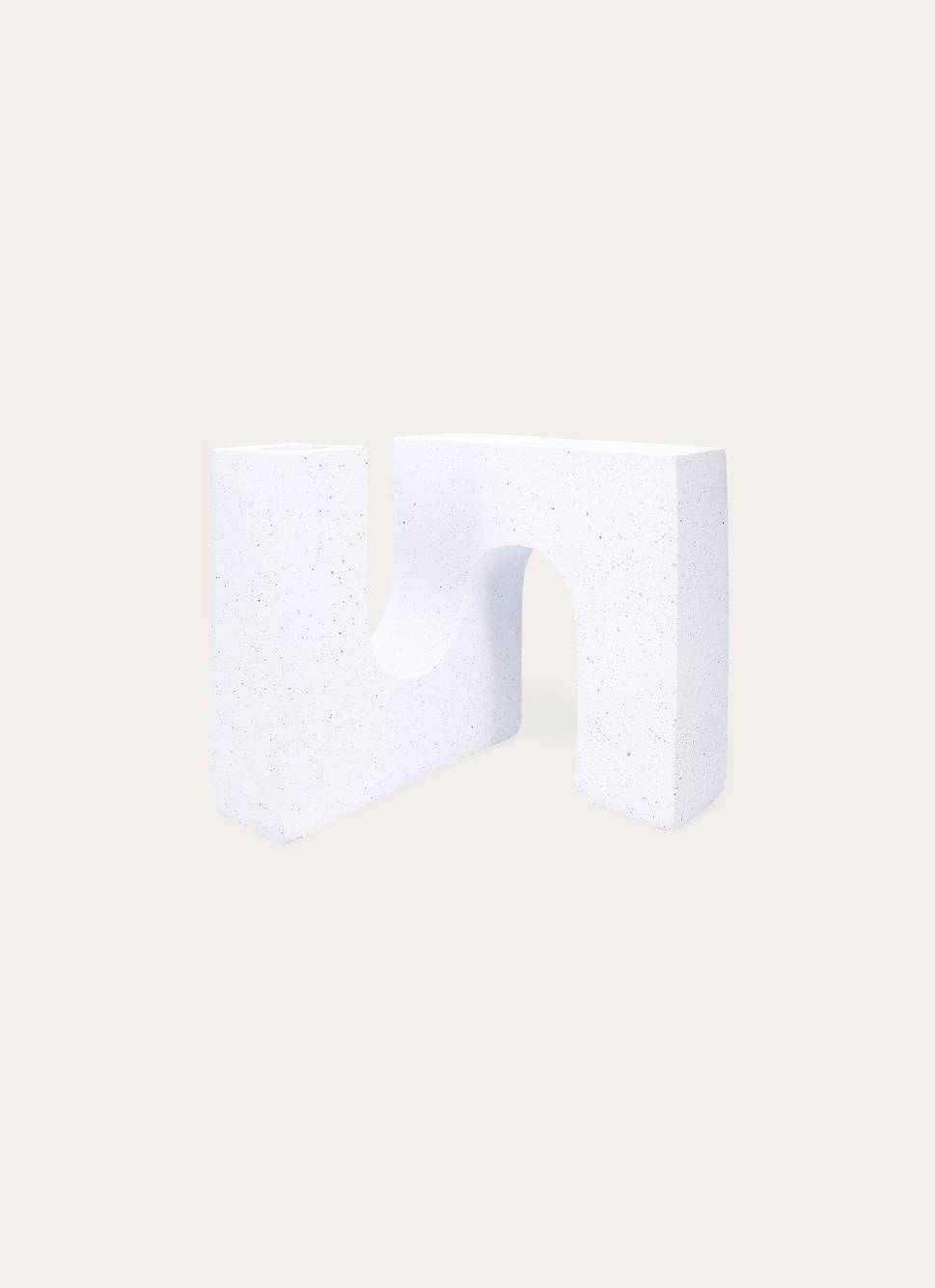 VASE EN RÉSINE DESIGN BLANC