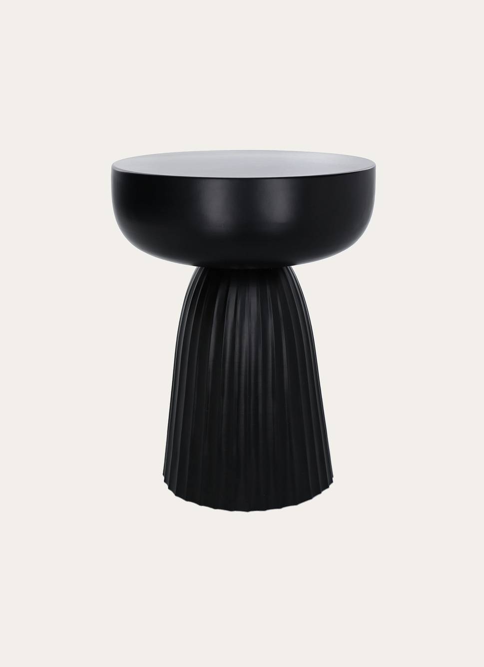 TABLE D&rsquo;APPOINT EN MÉTAL MAT NOIR