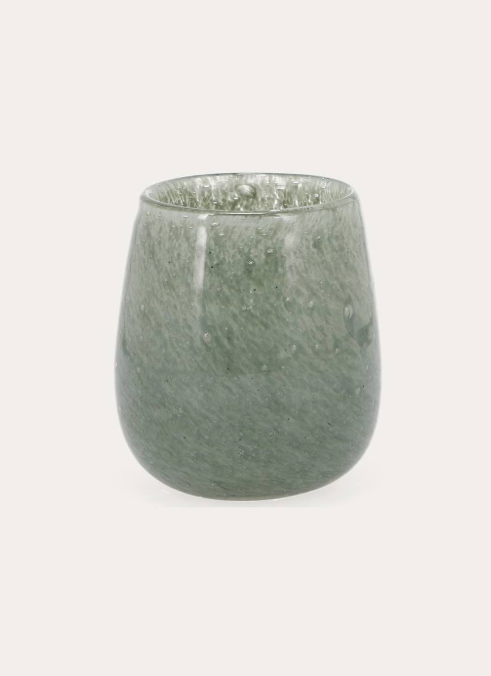 PHOTOPHORE EN VERRE VERT