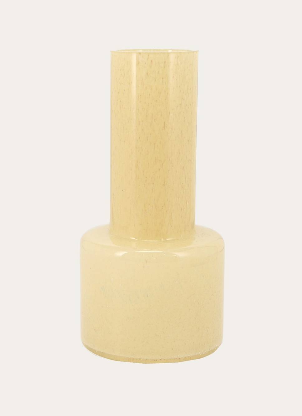 VASE EN VERRE JAUNE