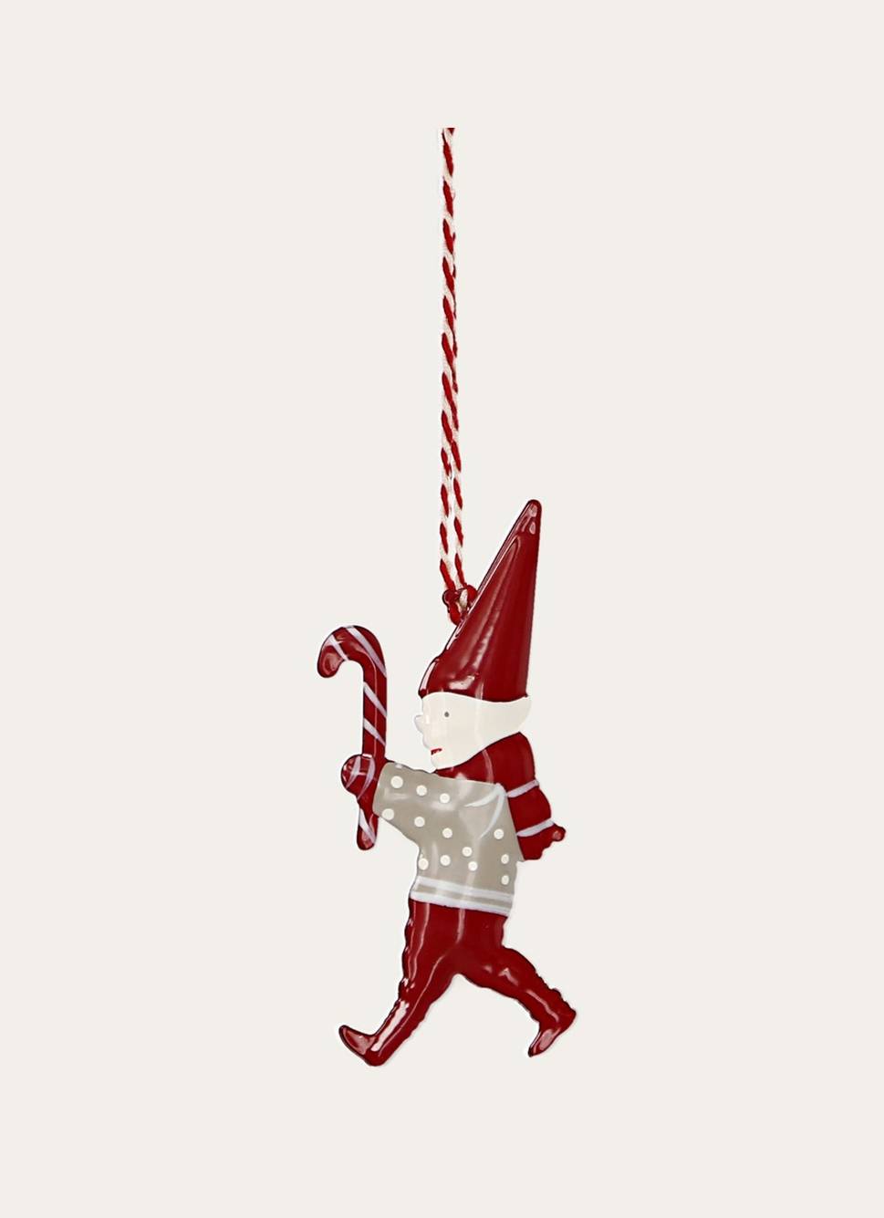 DÉCORATION DE NOËL LUTIN À SUSPENDRE ROUGE