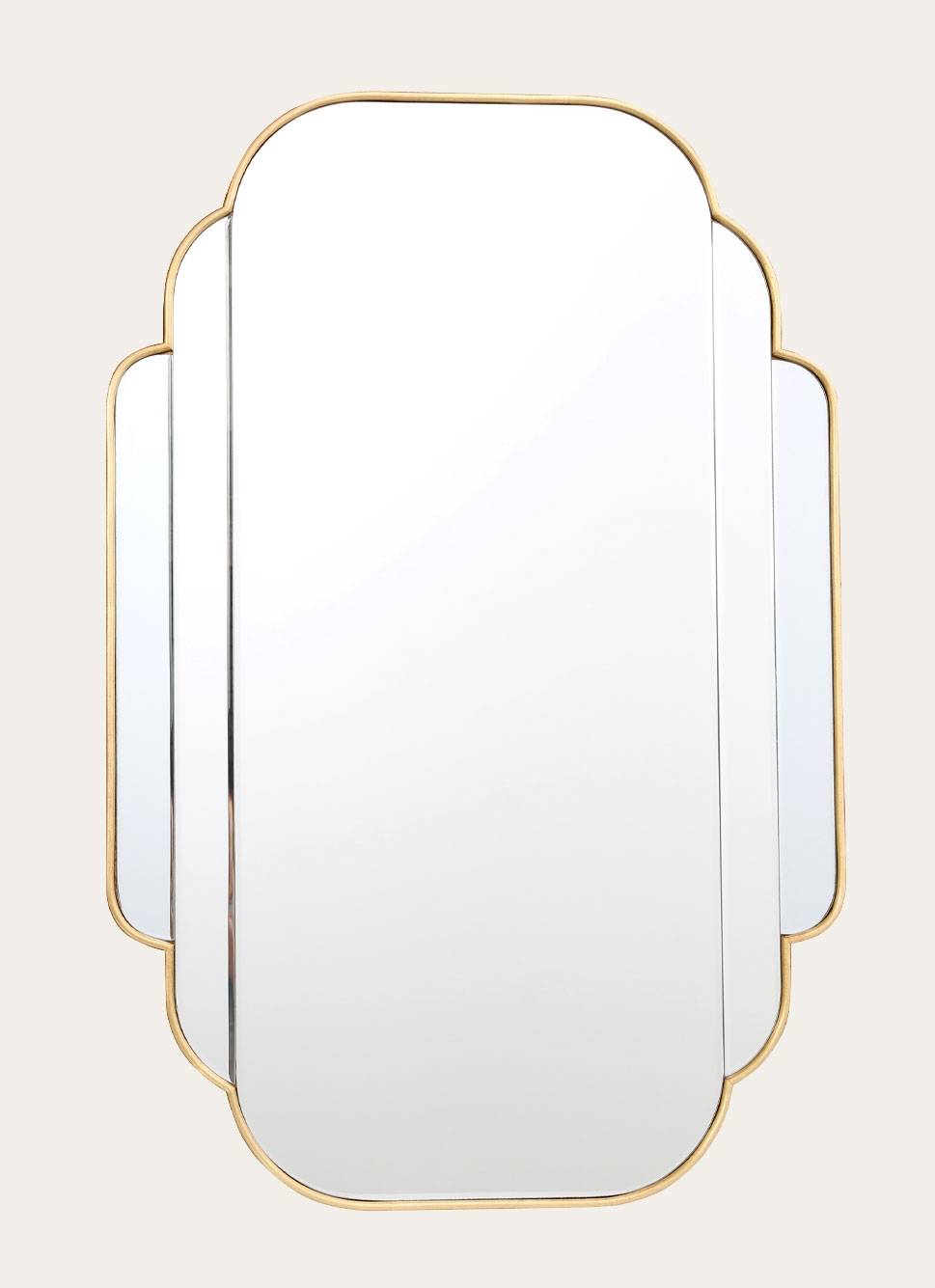 MIROIR ART DECO DORÉ