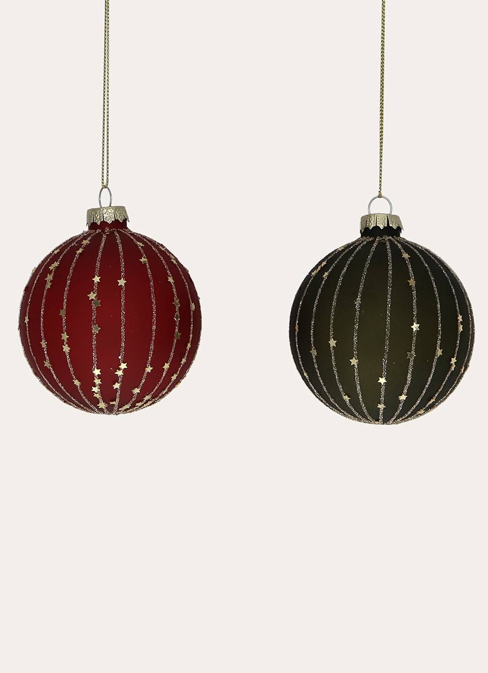 BOULE RAYURES ET ÉTOILES (COLORIS ALÉATOIRE) ROUGE/VERT