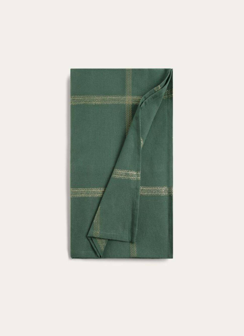 SURNAPPE EN COTON TISSÉ SCINTILLANT VERT
