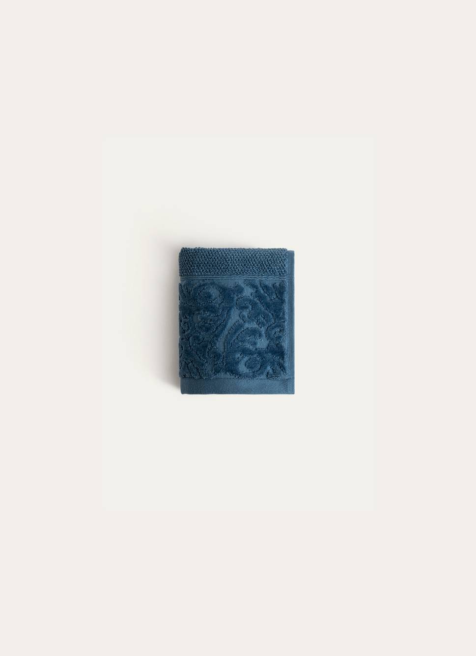 SERVIETTE INVITÉ LITEAU VELOURS CISELÉ NUIT