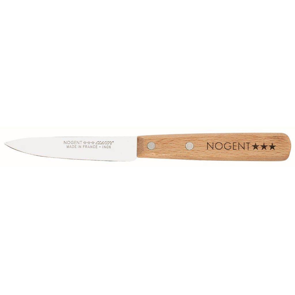 COUTEAU D&rsquo;OFFICE CLASSIC MANCHE hêtre 9 CM