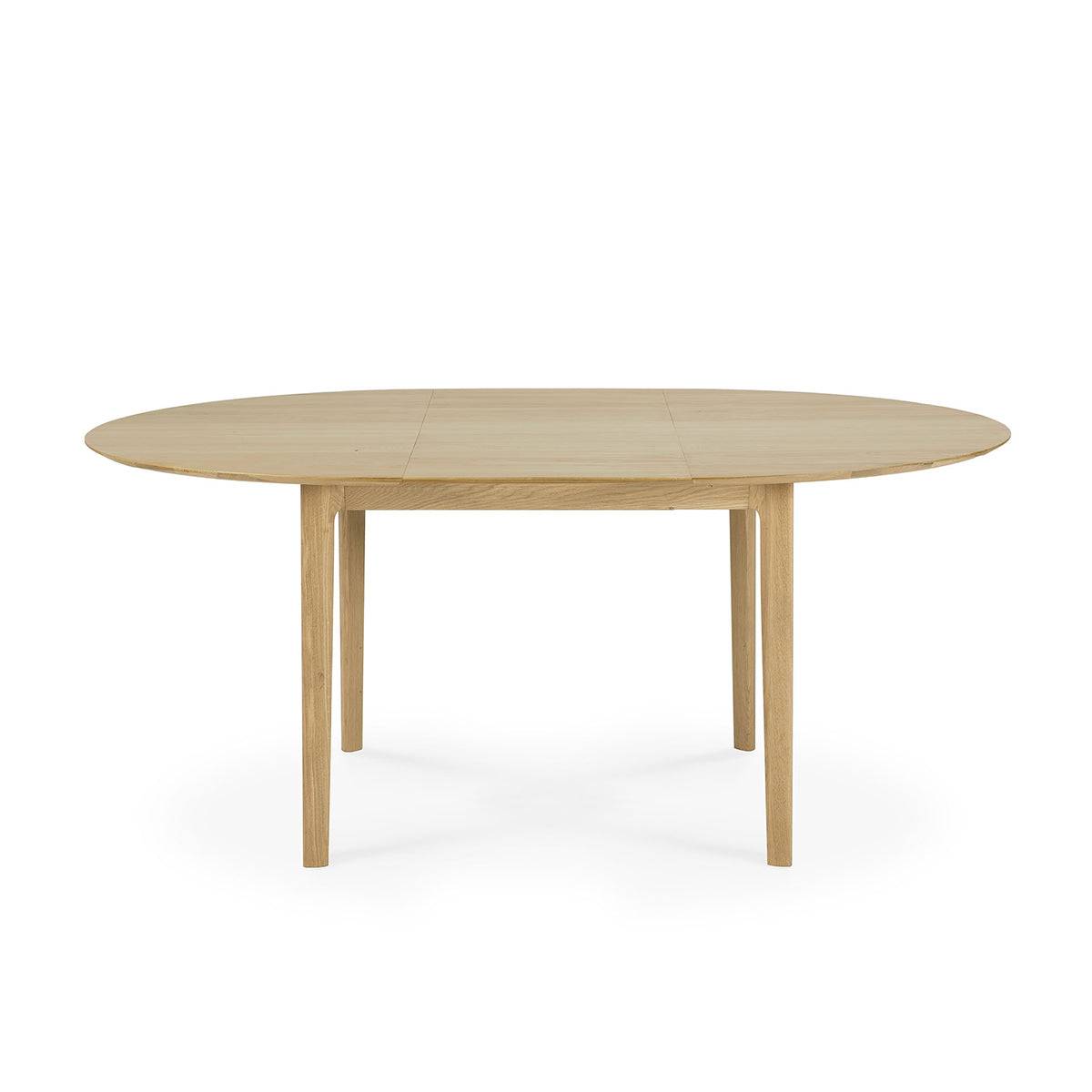 Table à rallonge Bok en chêne – L 129/179 cm