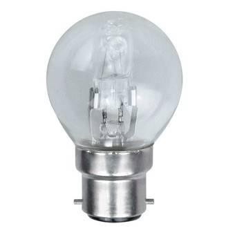 Lampe B22 230V 42W Sphérique halogène claire équivalent 60w