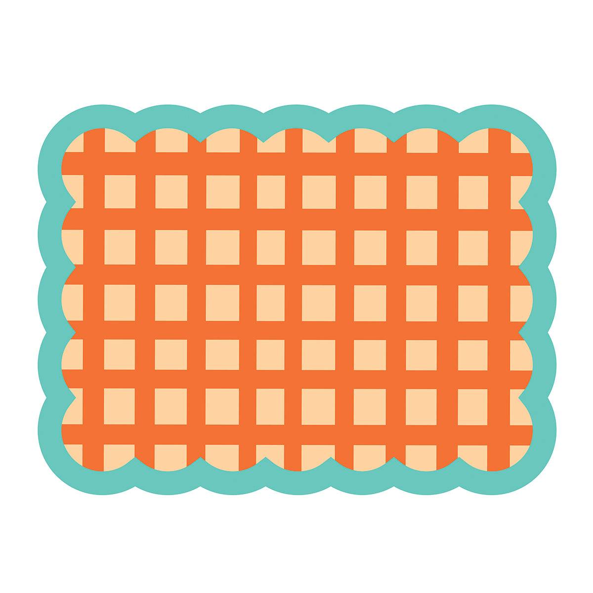 Set de table Biscotti à Carreaux – 38 cm x 48 cm – Rouge & Bleu