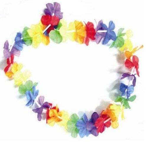 Collier à fleurs 55cm hawaiien pour fête