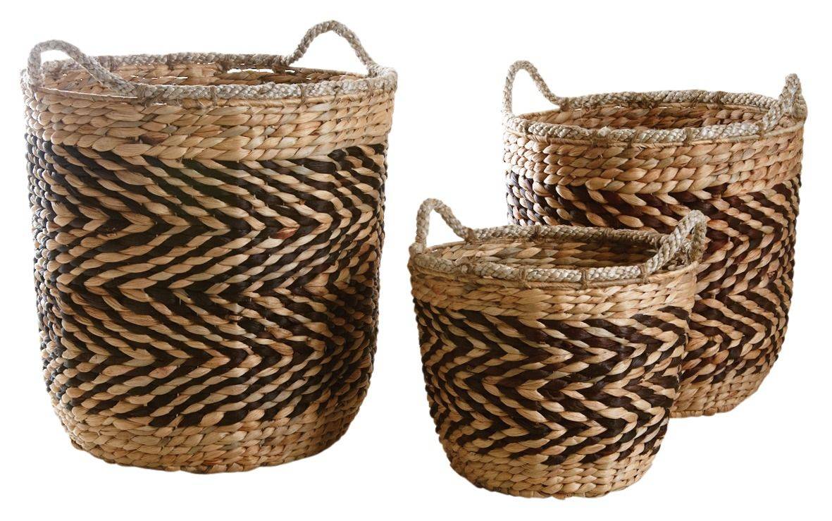 Cache-pots en jacinthe (Lot de 3)
