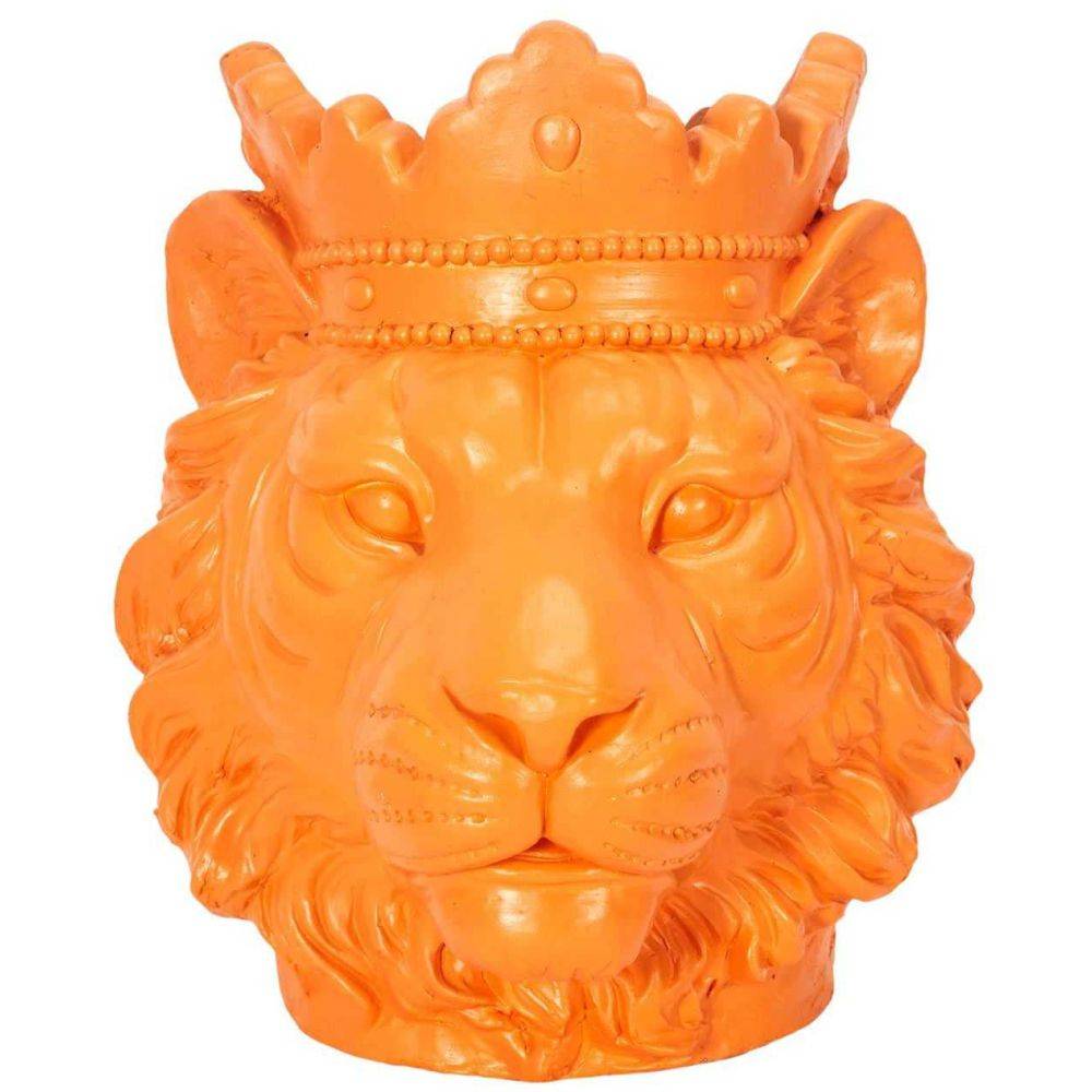 Cache pot lion en magnésia 35 x 30 x 29 cm