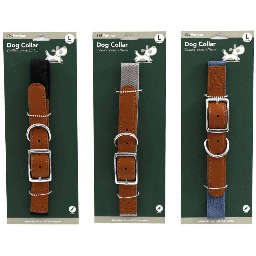 Collier en polyester pour chien (Lot de 3) (L – 53 cm)