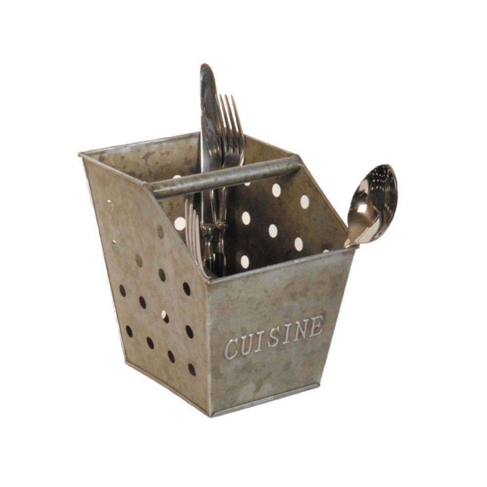 Range couverts cuisine en zinc