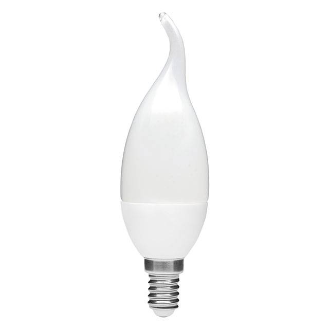 Lampe E14 flamme coup de vent dépolie lED 4W 3000K