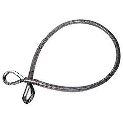 Elingue de levage CMU 400Kg Câble 6mm gaine transparente longueur 1m