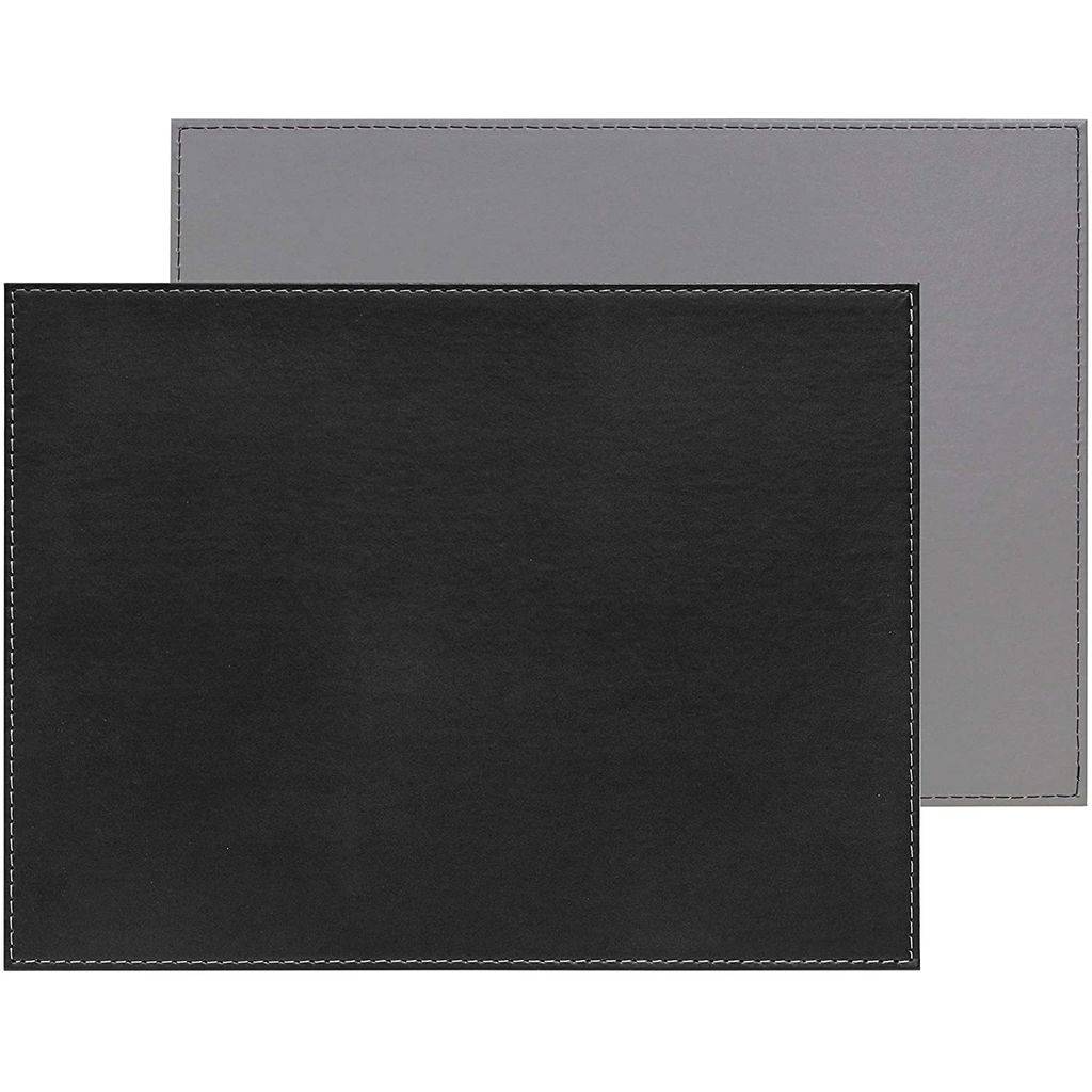 Set de table réversible noir/gris 40 x 30 cm