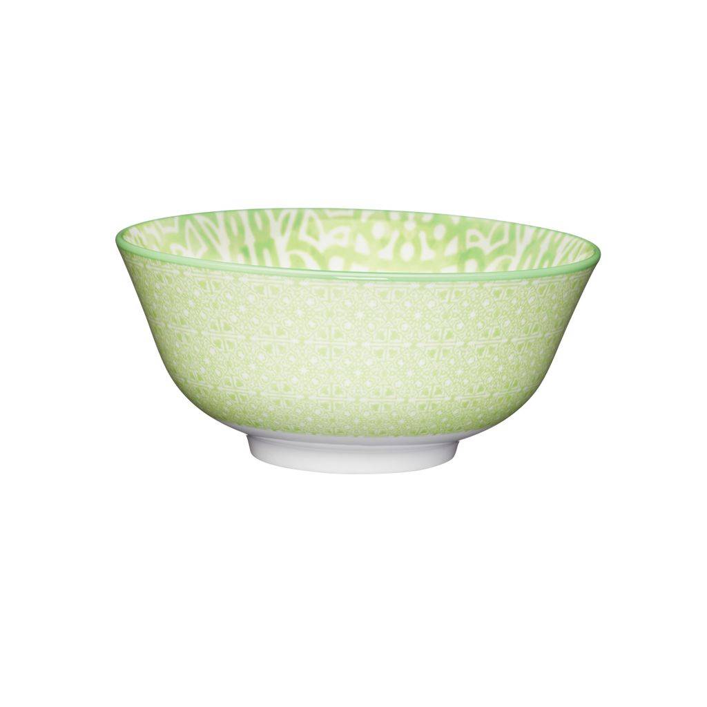 Bol Buddha bowl – motifs tuiles vertes