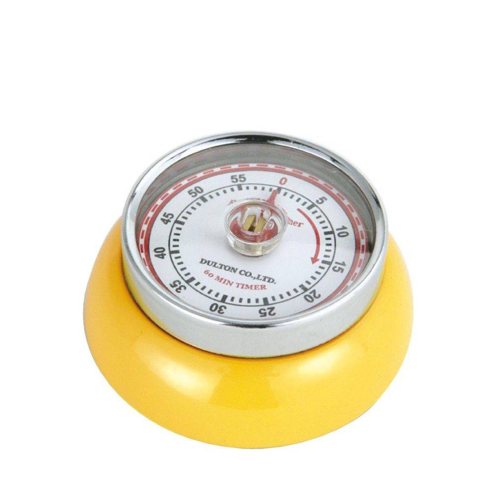 Minuteur mécanique aimanté Speed jaune