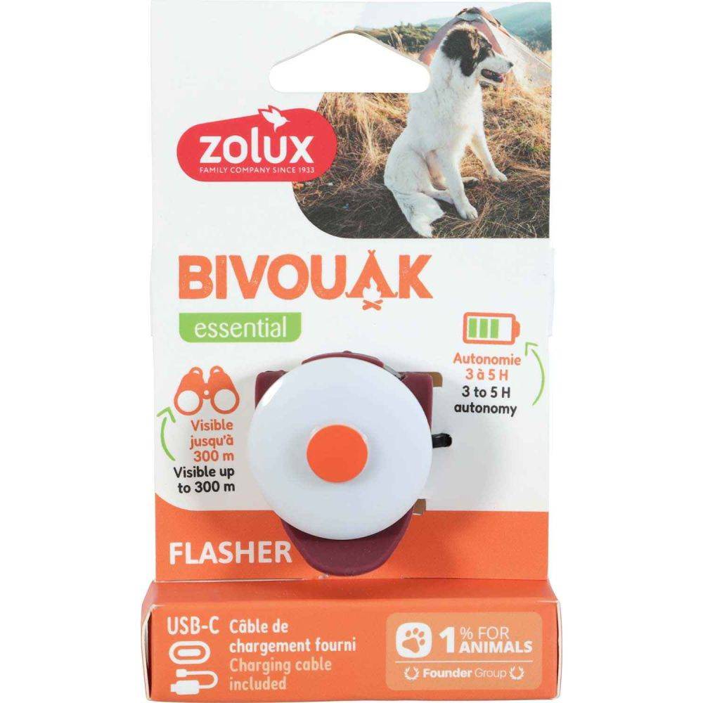 Flasher lumineux USB Bivouak (Rouge)