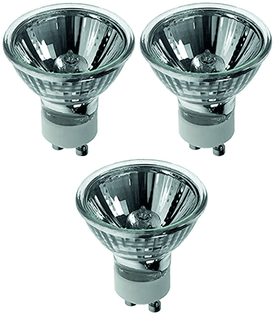 Lampe GU10 240V 50W Le lot de 3 ampoules