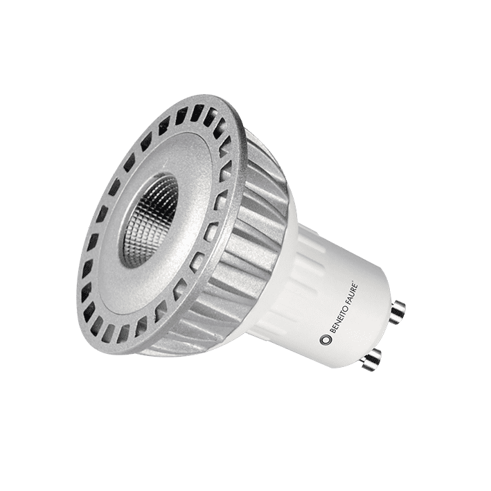 Ampoule Beneito Faure à led SHARP GU10 230V 8W blanc Chaud 3000K 60°