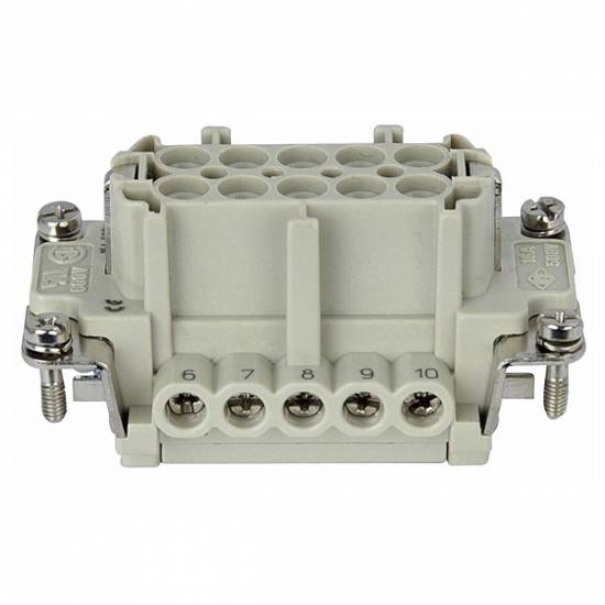 insert femelle 10 poles avec type harting