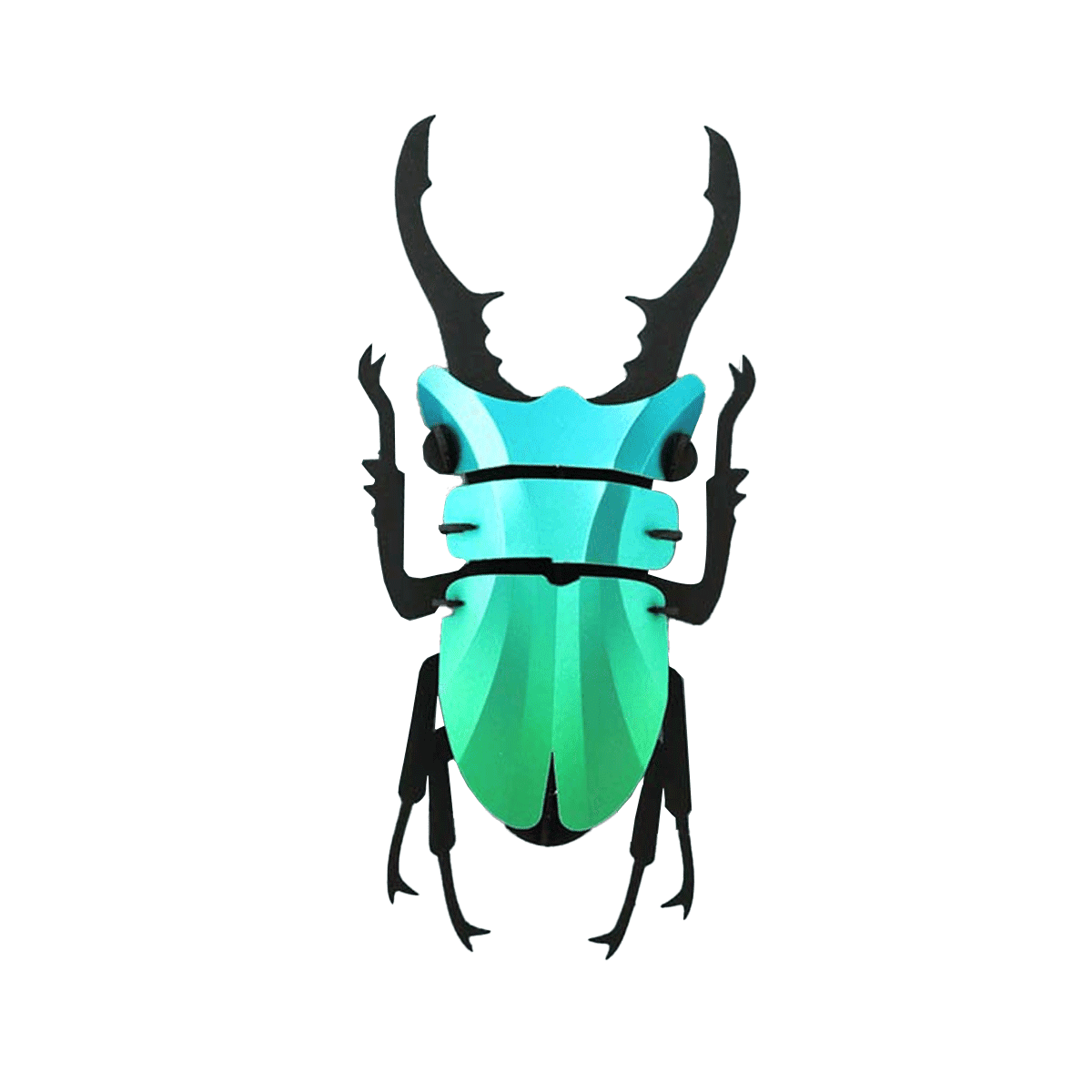 Trophee Origami Lucane Cerf Vert Caraïbes