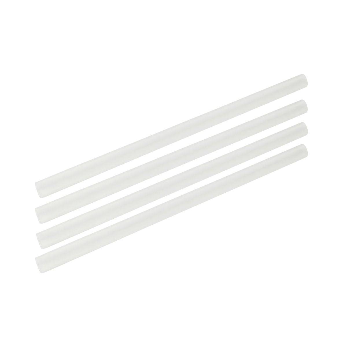 Lot de 8 pailles transparentes et réemployables en plastique 20 cm Fackelmann Bar Concept