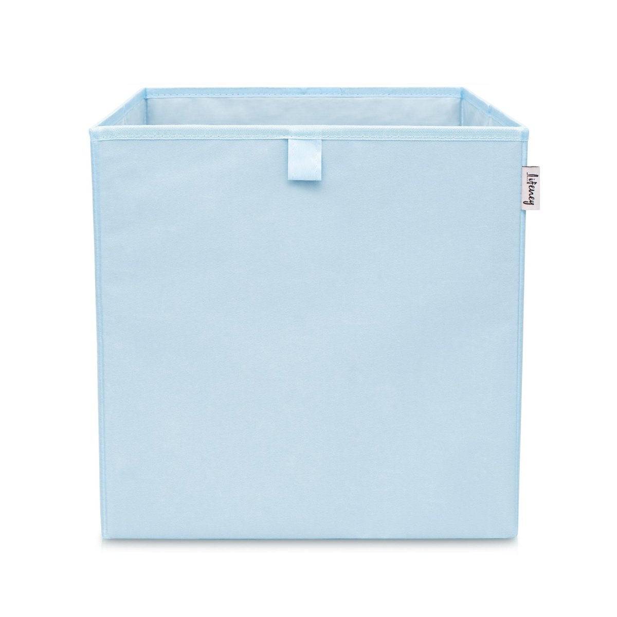 Boîte de rangement coloris bleu clair, compatible avec l&rsquo;étagère IKEA KALLAX Lifeney