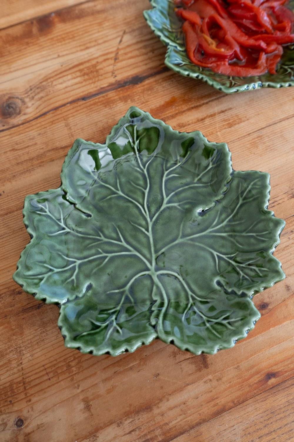 Assiette à dessert Feuille de vigne