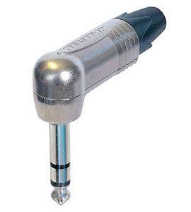 Fiche NEUTRIK jack 6,35 stéréo mâle coudée