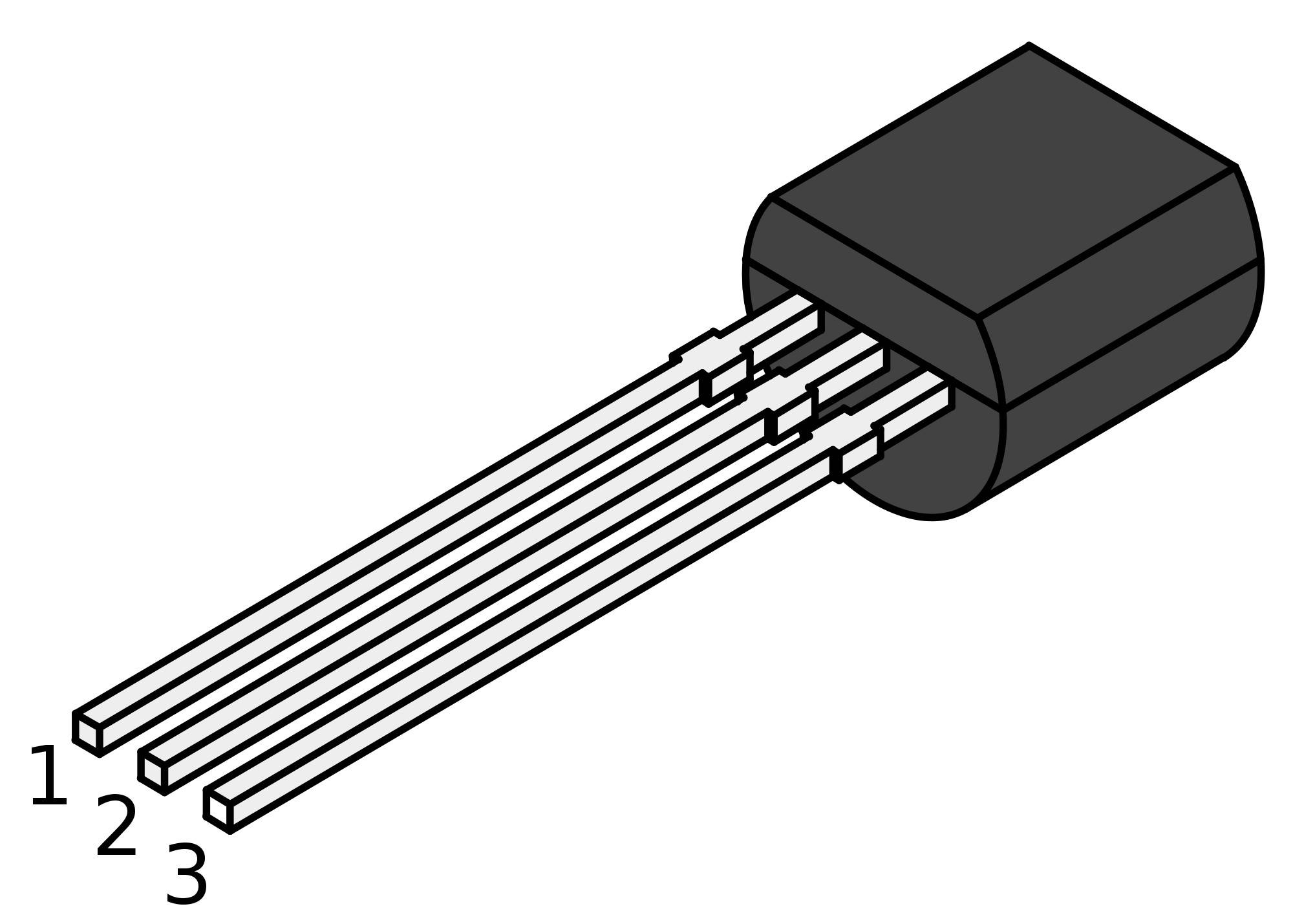 J109 Transistor JFET -25 V, 40 mA, 6 V, TO-92