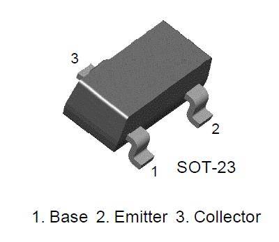 Transistor PNP cms MMBT5401 150V 600mA