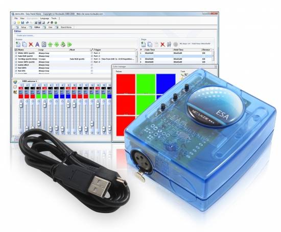 Module de controle autonome DMX Sunlite SLESA-U8 EASY STAND ALONE USB 2010