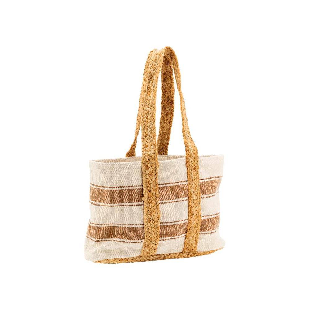Sac en coton et jute rayure