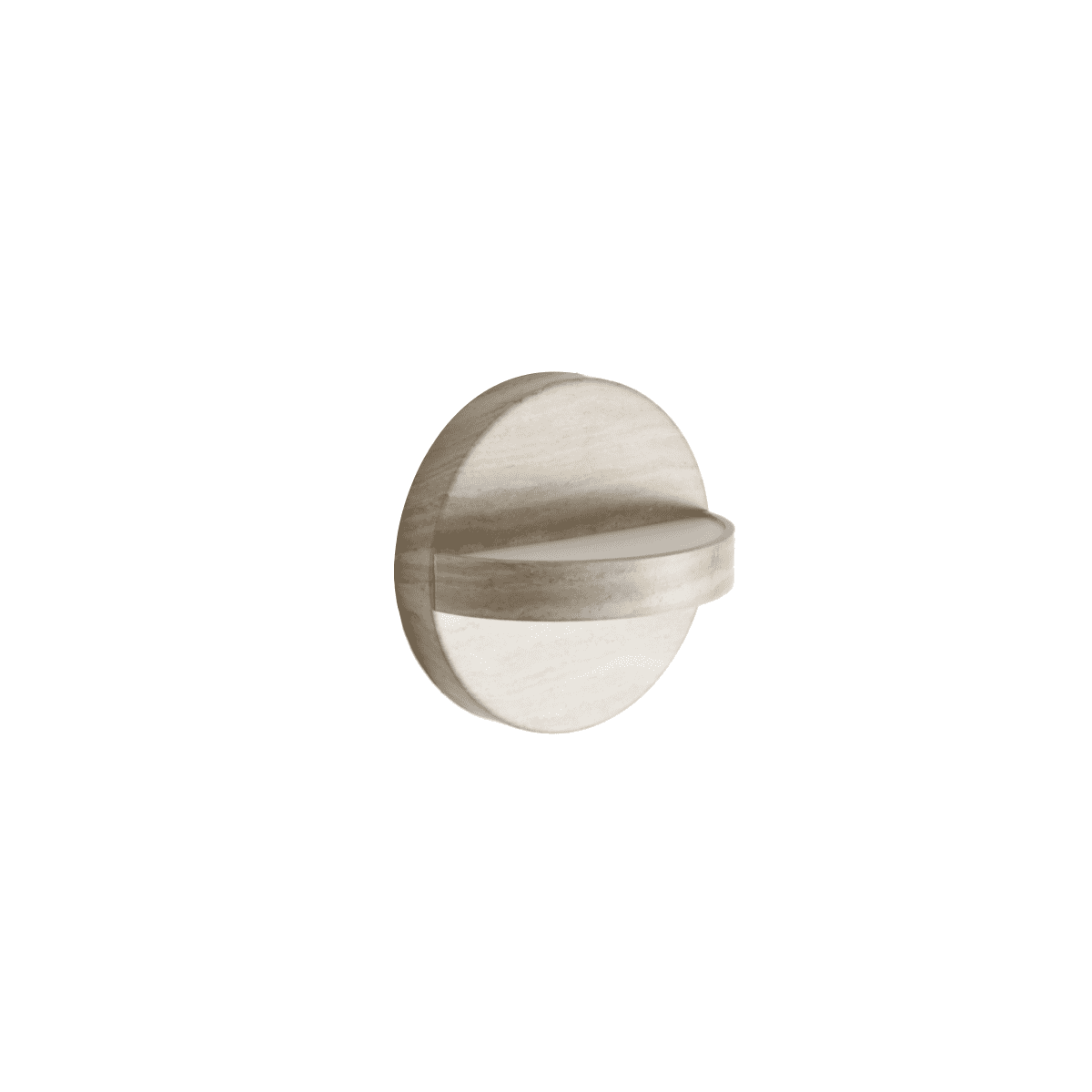 Applique Plus Ip44 en Aluminium – ø 18 cm – Pierre Travertin
